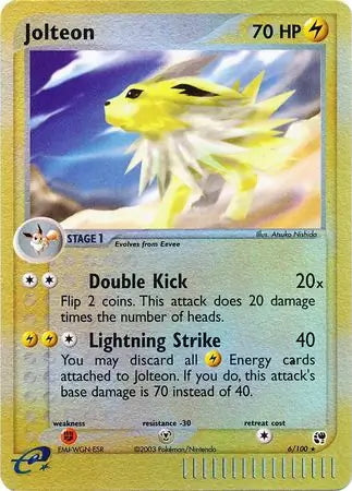 EX Sandstorm Jolteon #6/100 reverse holo